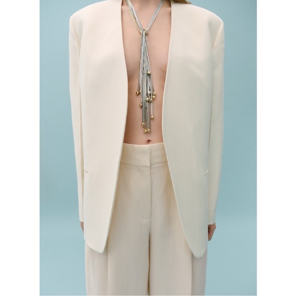 NWT Mango x Victoria Beckham Pleated Suit Trousers size 4 - Picture 3 of 6